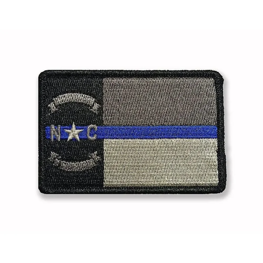 BuckUp Tactical Morale Patch Hook North Carolina Raleigh State Patches 3x2